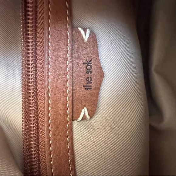 THE SAKLos Feliz Leather Hobo Bag - Rosewood Leather - Picture 6 of 10